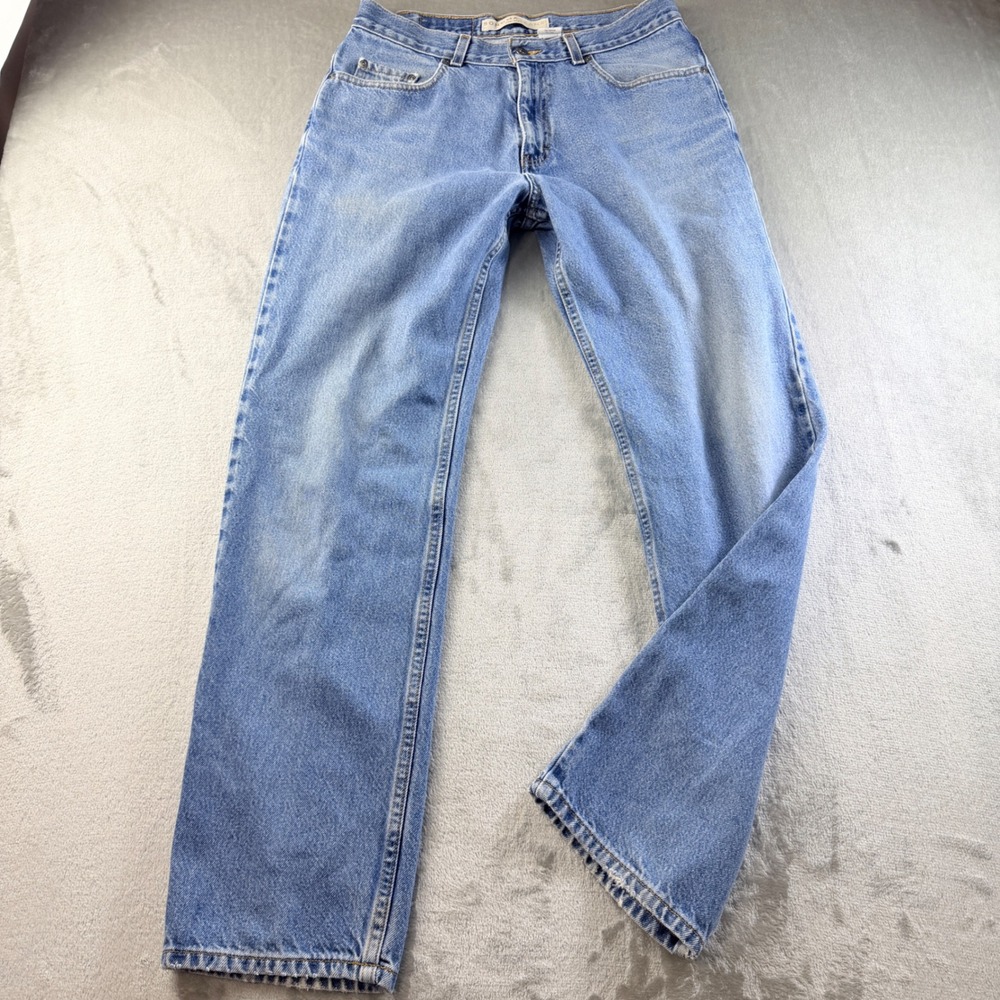 Sonoma Jeans Lifestyle Mens 32x32 Light Wash Blue Straight Leg 100% Cotton Denim